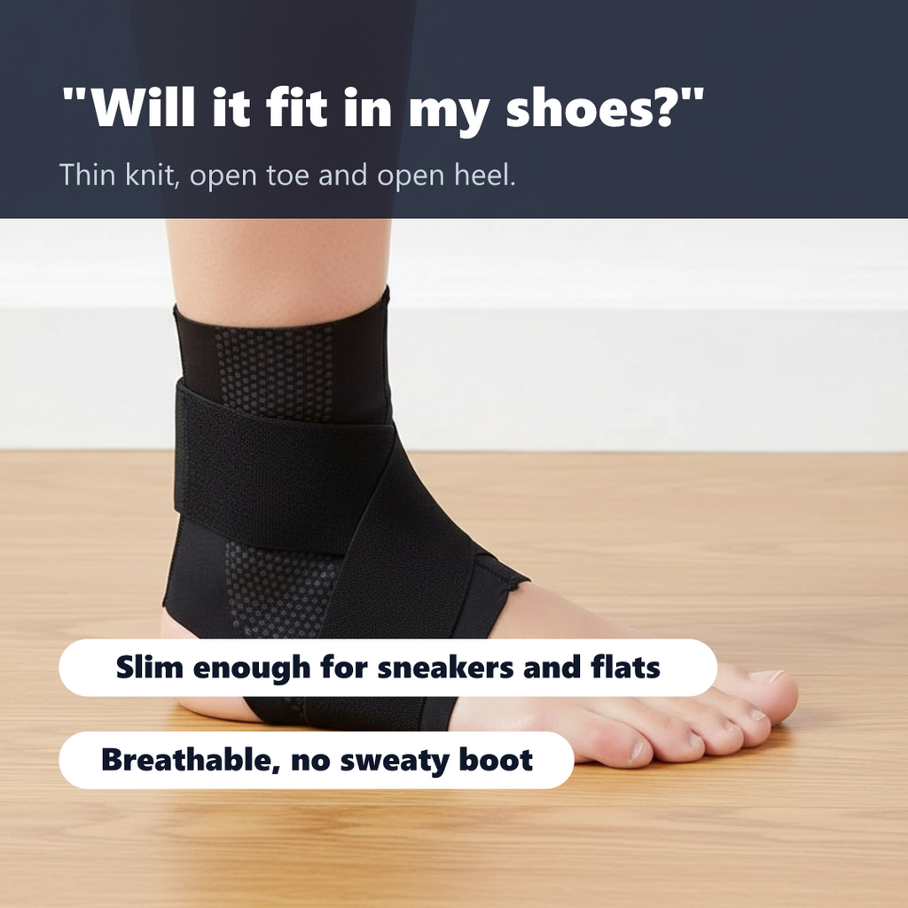 Thin sleeve fits in shoes
