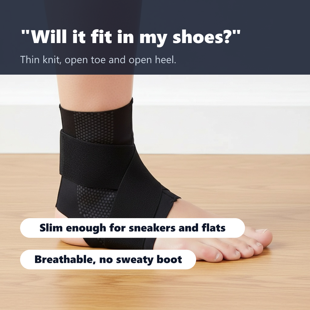 Thin sleeve fits in shoes