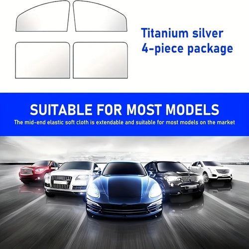 Magnetic Car Window Sun Shade Set (4 Pieces)