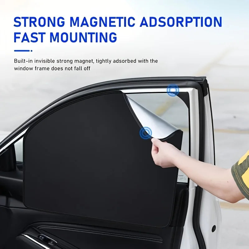 Magnetic Car Window Sun Shade Set (4 Pieces)