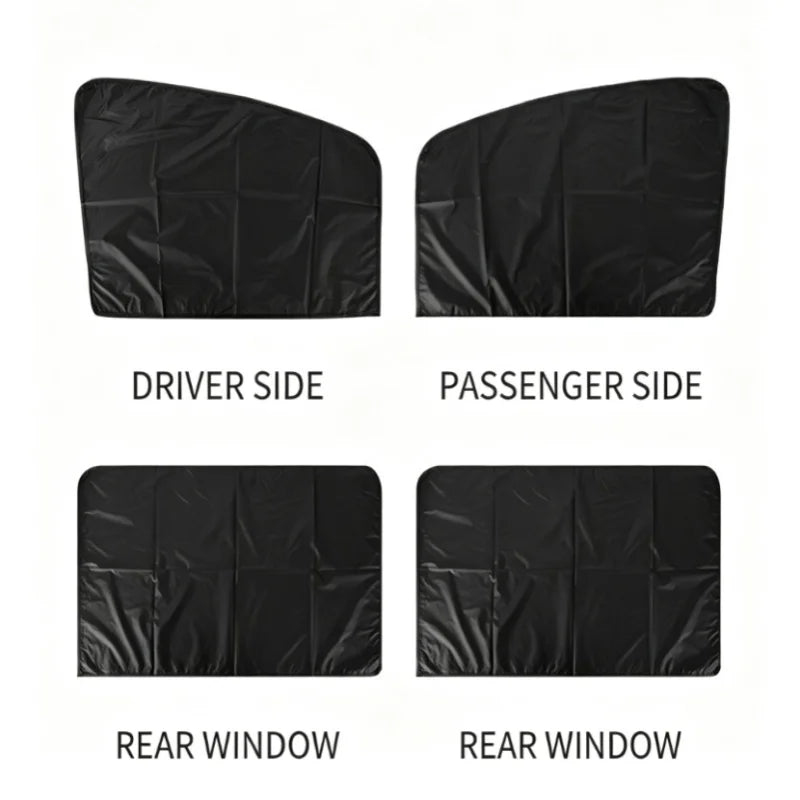 Magnetic Car Window Sun Shade Set (4 Pieces)