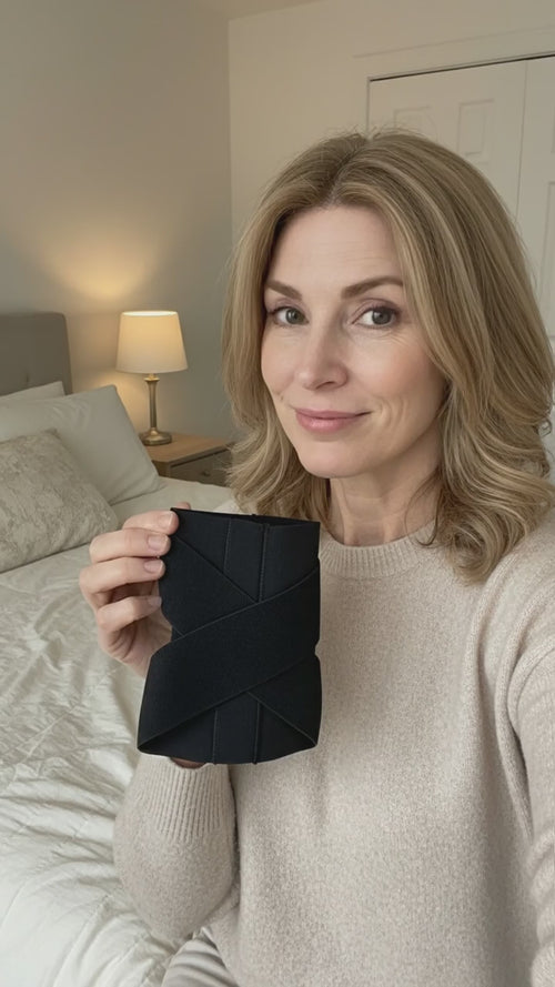 Putting on the No-Gap arch sleeve